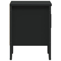 Comodino Nero 40x30x40 cm in Legno Multistrato 848514