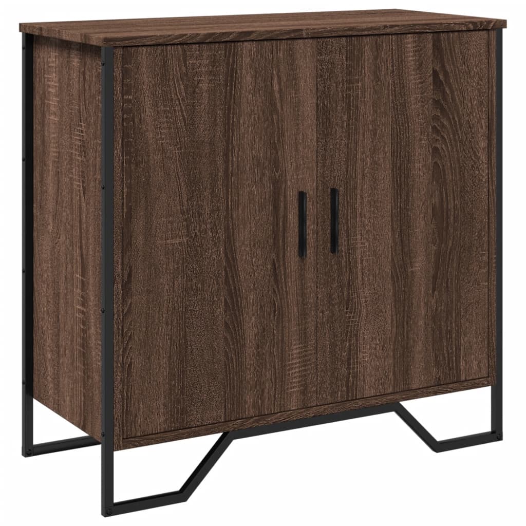 Credenza Rovere Marrone 78x35,5x74,5 cm in Legno Multistrato 848543