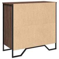 Credenza Rovere Marrone 78x35,5x74,5 cm in Legno Multistrato 848543