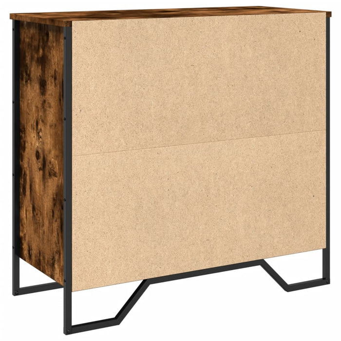 Credenza Rovere Fumo 79,5x35,5x74,5 cm in Legno Multistrato 848546