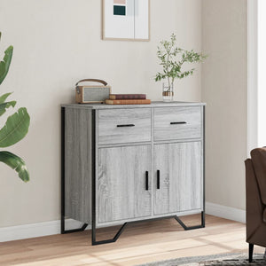 Credenza Grigio Sonoma 79,5x35,5x74,5 cm in Legno Multistrato 848547