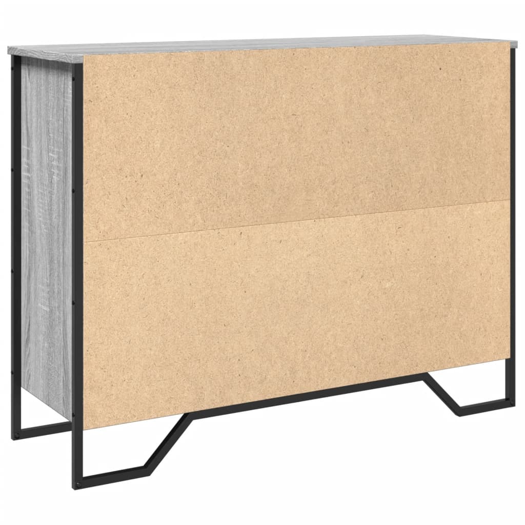 Credenza Grigio Sonoma 97x32,5x74,5 cm in Legno Multistrato 848562