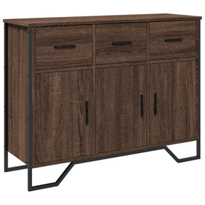 Credenza Rovere Marrone 97x32,5x74,5 cm in Legno Multistrato 848563