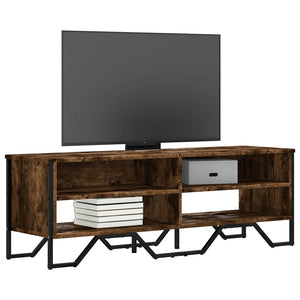 Mobile Porta TV Rovere Fumo 122x34x41 cm in Legno Multistrato 848571