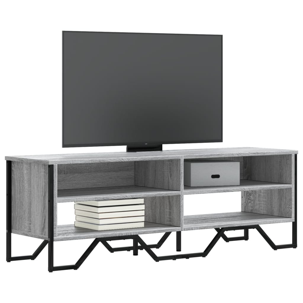 Mobile Porta TV Grigio Sonoma 122x34x41cm in Legno Multistrato 848572