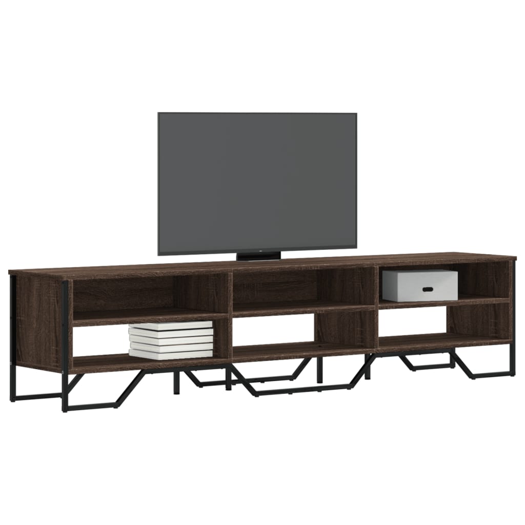 Mobile Porta TV Rovere Marrone 180x34x41cm in Legno Multistrato 848578