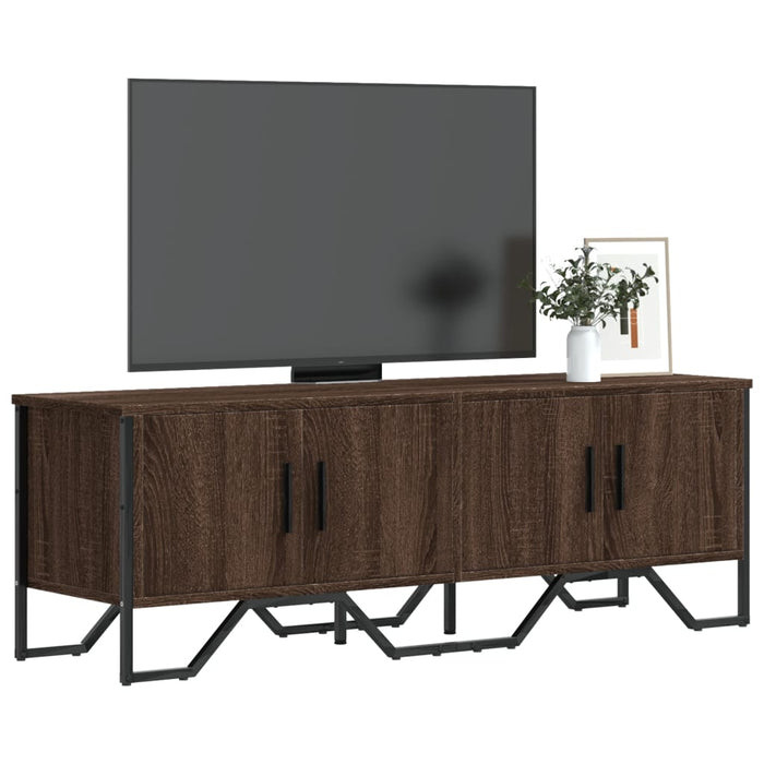 Mobile Porta TV Rovere Marrone 122x34x41cm in Legno Multistrato 848588