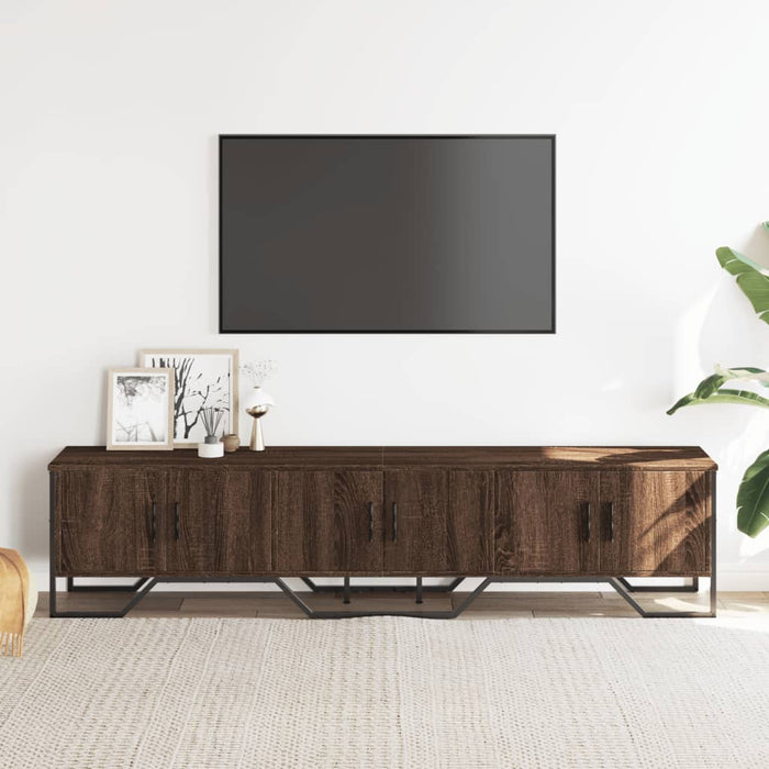 Mobile Porta TV Rovere Marrone 180x34x41cm in Legno Multistrato 848593