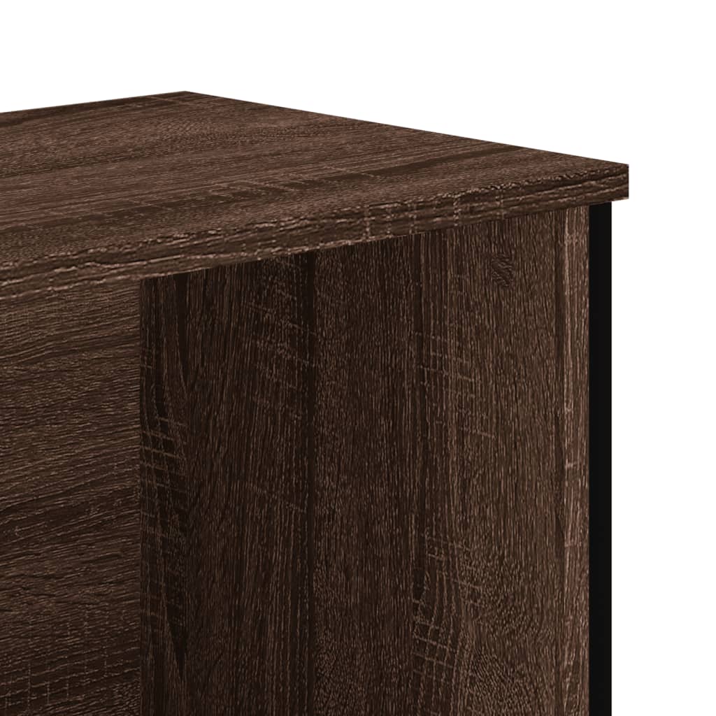 Libreria Rovere Marrone 50x31x74,5 cm in Legno Multistrato 848603