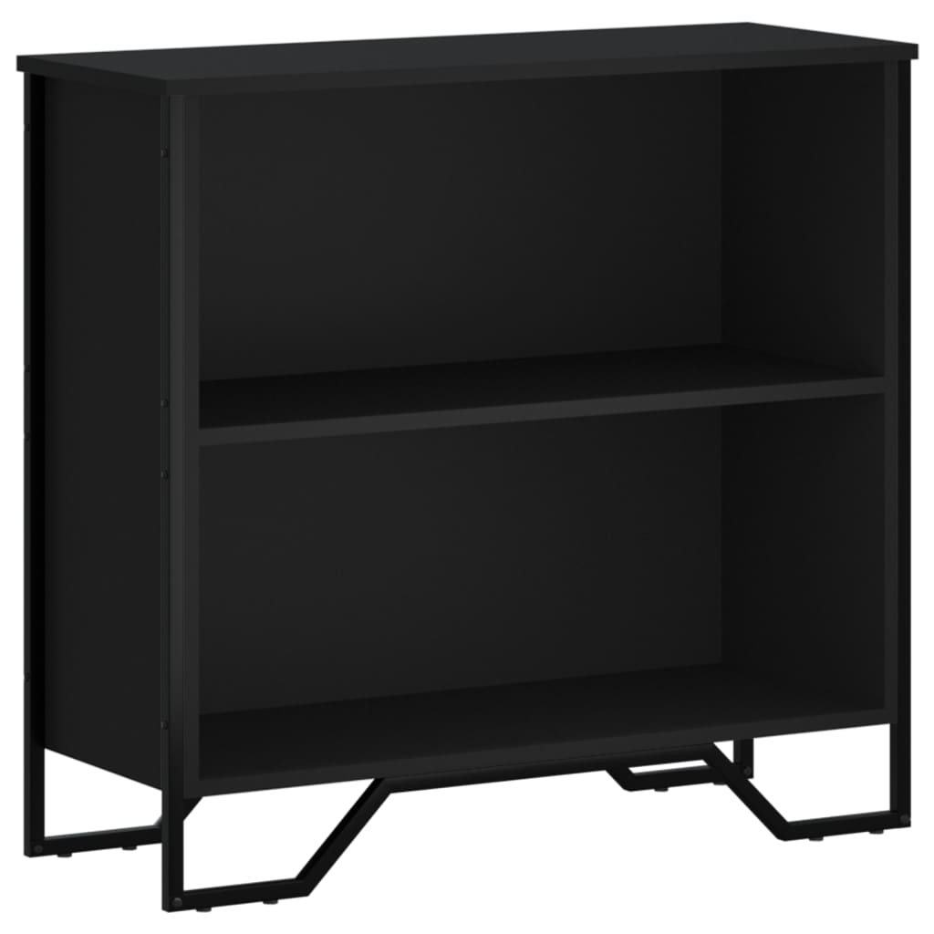 Libreria Nera 80x31x74,5 cm in Legno Multistrato 848619