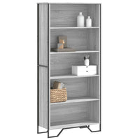 Libreria Grigio Sonoma 80x31x169 cm in Truciolato 3295315