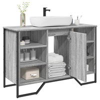 Mobile Lavabo Bagno Grigio Sonoma 91x35x60 cm in Truciolato 848667