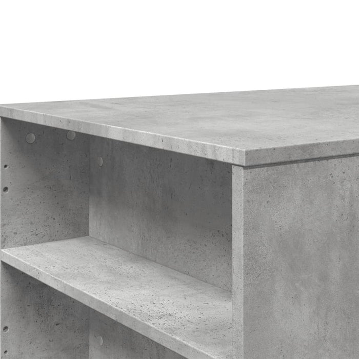 Tavolino Salotto Grigio Cemento 102x55x42 cm Legno Multistrato 831856