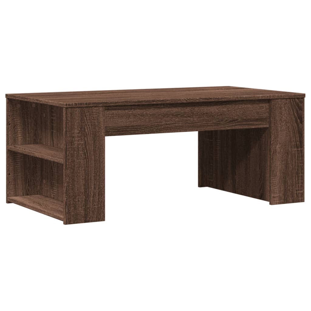 Tavolino Salotto Rovere Marrone 102x55x42 cm Legno Multistrato 831860