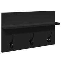 Set Mobili da Ingresso 4 pz Nero in Legno Multistrato 847920