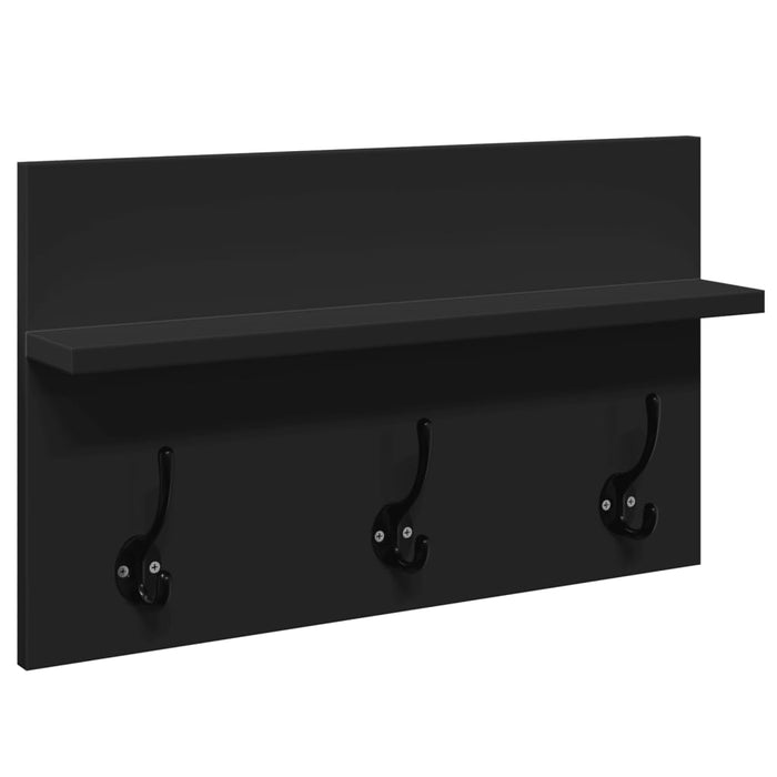 Set Mobili da Ingresso 4 pz Nero in Legno Multistrato 847920