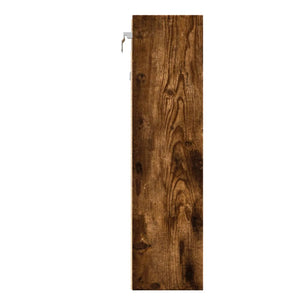 Armadietto Vetrina Rovere Fumo 100x15x58 cm Legno Multistrato 847930