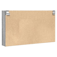 Armadietto Vetrina Grigio Sonoma 100x15x58 cm Legno Multistrato 847931