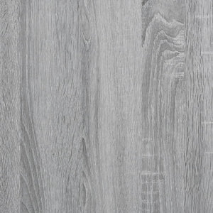 Armadietto Vetrina Grigio Sonoma 100x8,5x50cm Legno Multistrato 847952