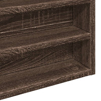 Armadietto Vetrina Rovere Marrone 100x8,5x50 Legno Multistrato 847953