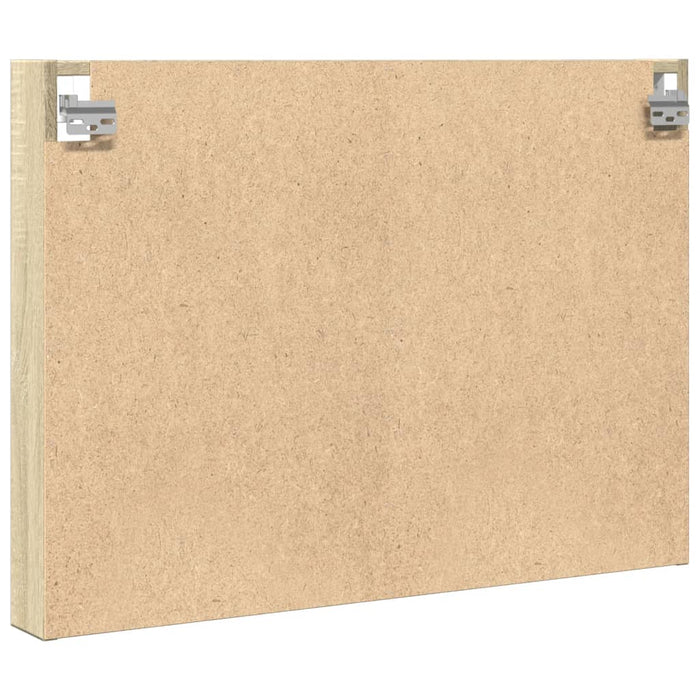 Armadietto Vetrina Rovere Sonoma 80x8,5x58 cm Legno Multistrato 847956