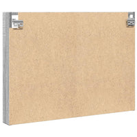 Armadietto Vetrina Grigio Sonoma 80x8,5x58 cm Legno Multistrato 847959