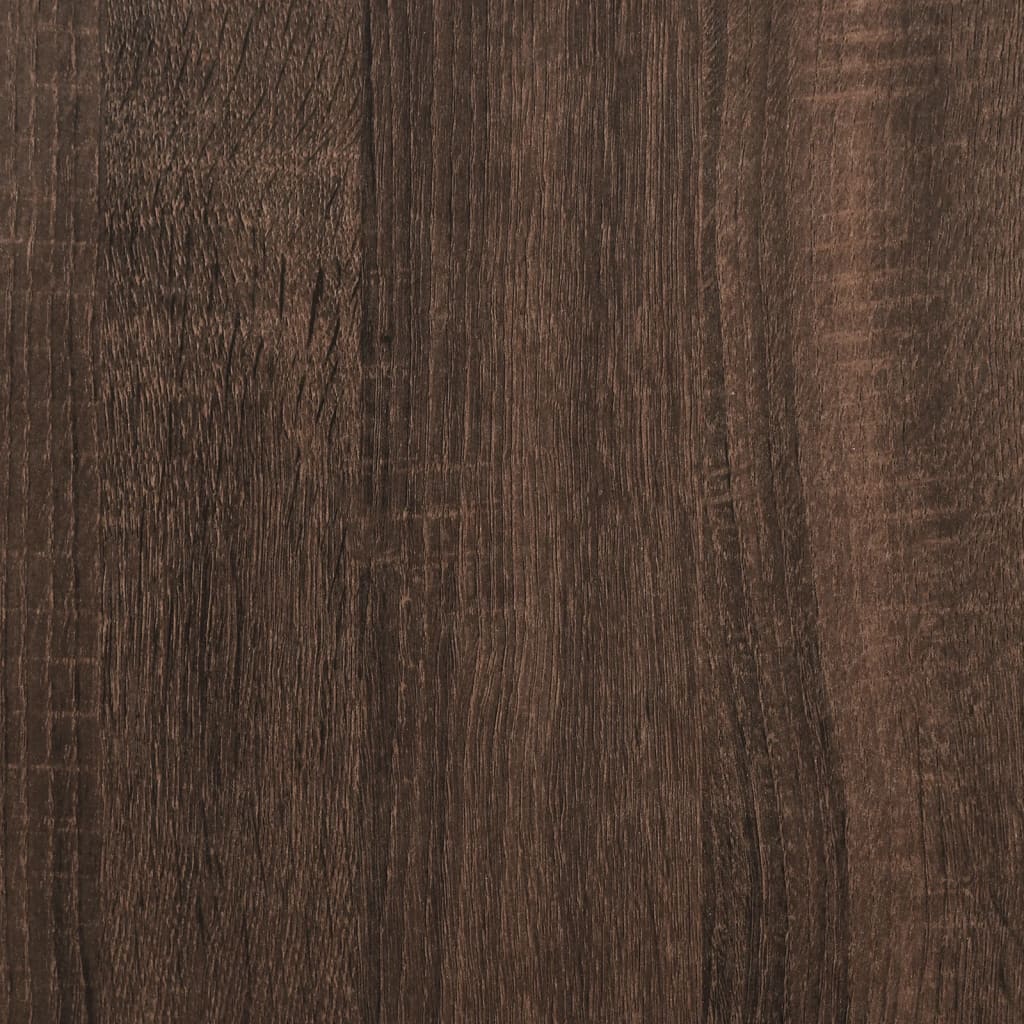 Armadietto Vetrina Rovere Marrone 80x8,5x58cm Legno Multistrato 847960