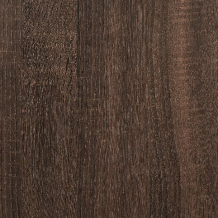 Armadietto Vetrina Rovere Marrone 80x8,5x58cm Legno Multistrato 847960