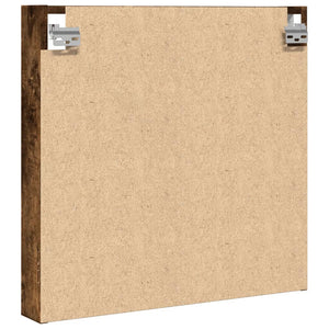 Armadietto Vetrina Rovere Fumo 60x8,5x58 cm Legno Multistrato 847965