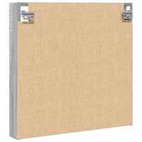 Armadietto Vetrina Grigio Sonoma 60x8,5x58 cm Legno Multistrato 847966