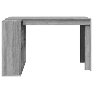 Scrivania Grigio Sonoma 123,5x73,5x75 cm in Legno Multistrato 847987