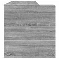 Scrivania Grigio Sonoma 123,5x73,5x75 cm in Legno Multistrato 847987