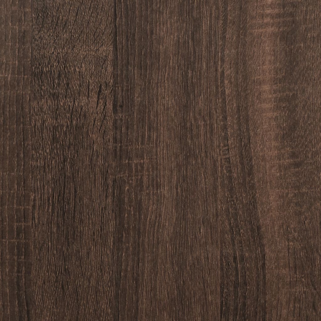 Scrivania Rovere Marrone 123,5x73,5x75 cm in Legno Multistrato 847988