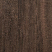 Scrivania Rovere Marrone 123,5x73,5x75 cm in Legno Multistrato 847988