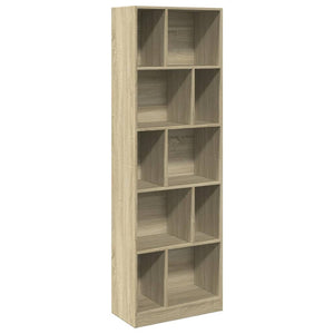 Libreria Rovere Sonoma 57x28,5x174 cm in Legno Multistrato 847991