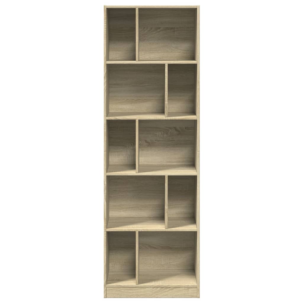 Libreria Rovere Sonoma 57x28,5x174 cm in Legno Multistrato 847991