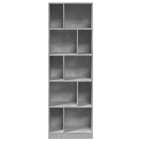 Libreria Grigio Cemento 57x28,5x174 cm in Legno Multistrato 847992