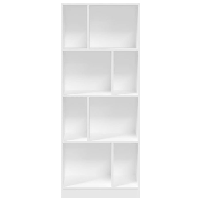 Libreria Bianca 57x28,5x141 cm in Legno Multistrato 847996