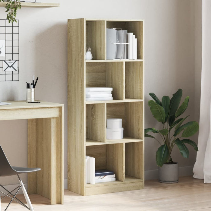 Libreria Rovere Sonoma 57x28,5x141 cm in Legno Multistrato 847998