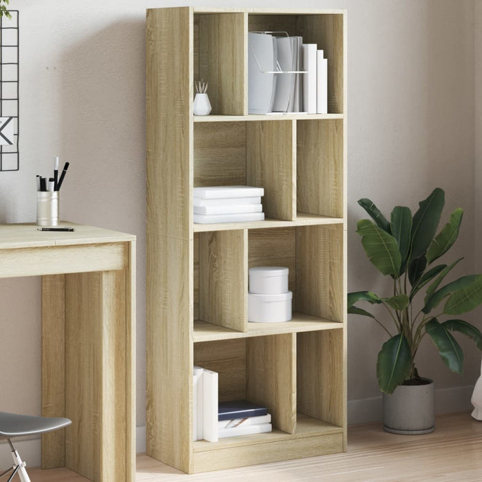 Libreria Rovere Sonoma 57x28,5x141 cm in Legno Multistrato 847998