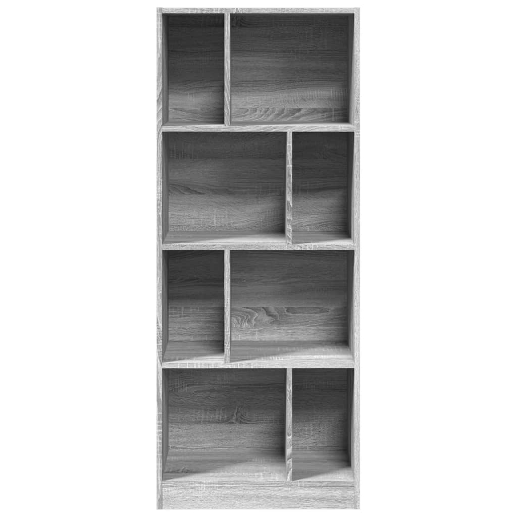 Libreria Grigio Sonoma 57x28,5x141 cm in Legno Multistrato 848001