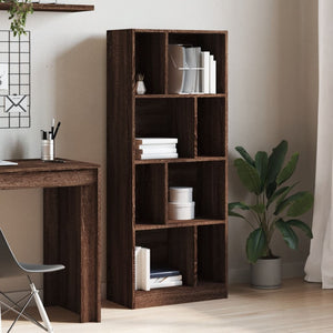 Libreria Rovere Marrone 57x28,5x141 cm in Legno Multistrato 848002