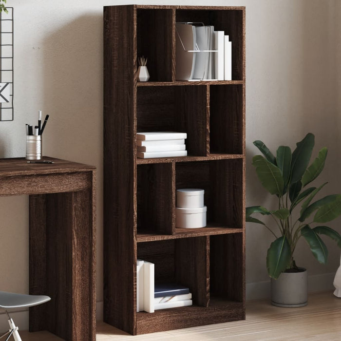 Libreria Rovere Marrone 57x28,5x141 cm in Legno Multistrato 848002