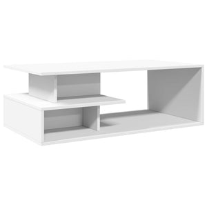 Tavolino da Salotto Bianco 102x55x35 cm in Legno Multistrato 848010