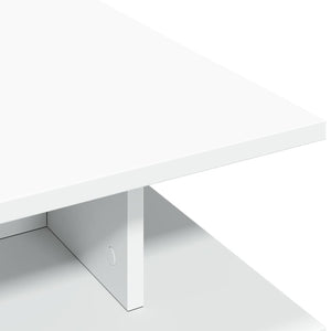 Tavolino da Salotto Bianco 102x55x35 cm in Legno Multistrato 848010