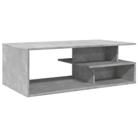 Tavolino Salotto Grigio Cemento 102x55x35 cm Legno Multistrato 848013