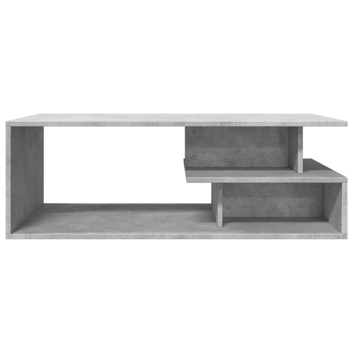 Tavolino Salotto Grigio Cemento 102x55x35 cm Legno Multistrato 848013