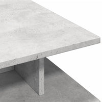 Tavolino Salotto Grigio Cemento 102x55x35 cm Legno Multistrato 848013