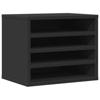 Organizer per la Scrivania Nero 36x26x29,5 cm in Multistrato 848046