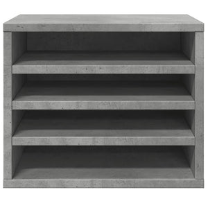 Organizer Scrivania Grigio Cemento 36x26x29,5 Legno Multistrato 848048